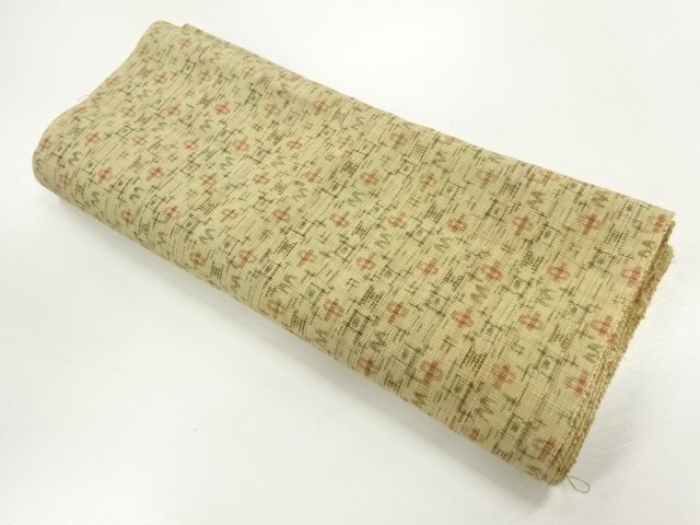 アンティーク　絣柄織り出し着物洗い張り